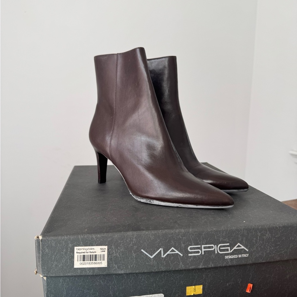 VIA SPIGA Brown Booties